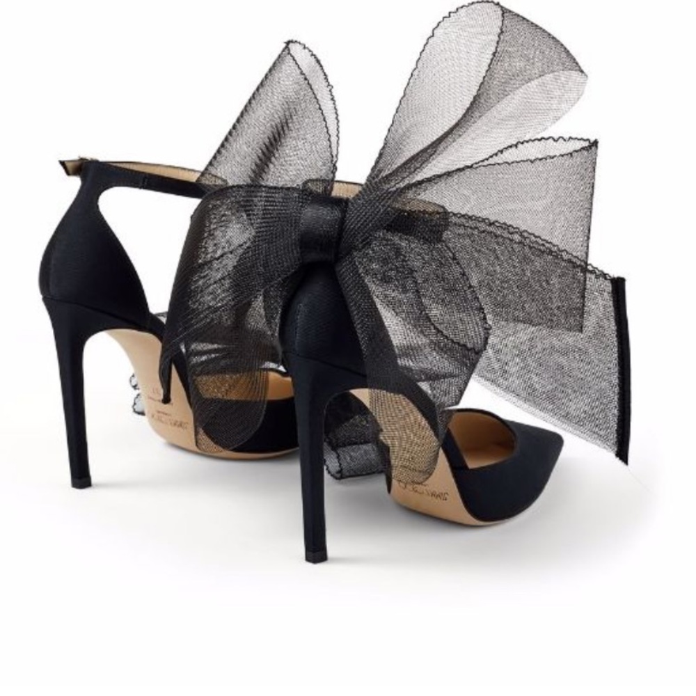 Jimmy Choo - Averly Bow Pumps, Black - 36.5 - Picture 2 of 7